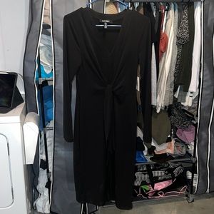 Ellen Tracy Black Long Sleeve Dress